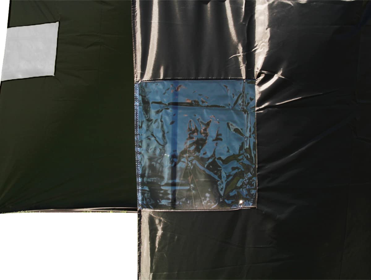 Ombrello Da Pesca Ultimate 45” Con Protezione Laterale – Diametro 180 Cm, Regolabile In Altezza E Inclinazione, Impermeabile E Antitarlo, Verde O Mimetico