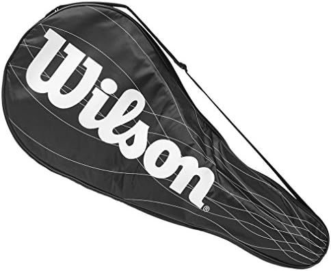 Wilson Performance Racket Cover for One Tennis Racket,Black/White