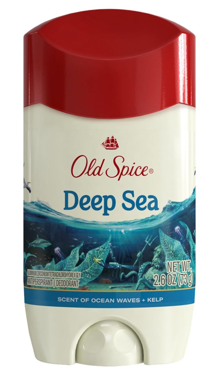 Old Spice Anti-Perspirant 2 6 Ounce Deep Sea Solid Pack of 3