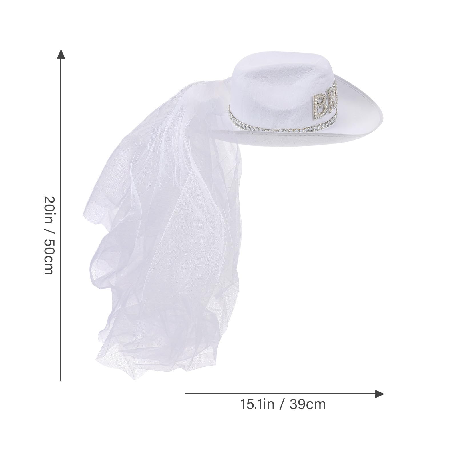 Sombrero de Novia Blanco con Velo para Mujer, Diseño Versátil de Tela Elegante y Chic para Bodas y Despedidas de Soltera
