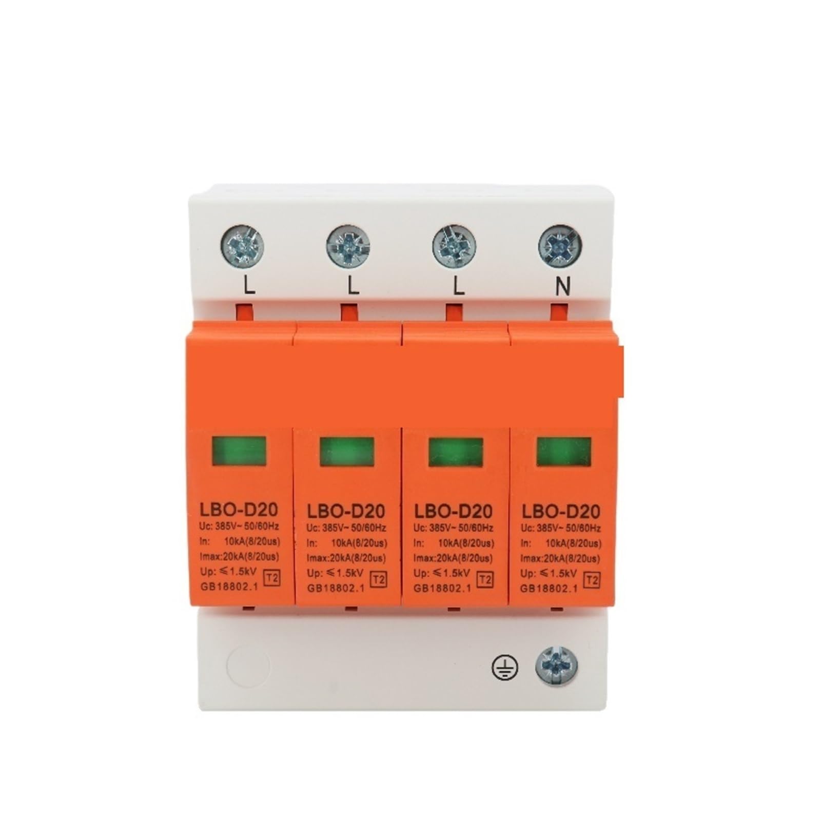 Parafoudre AC 2P 10-20KA domestique module de protection basse tension 385V