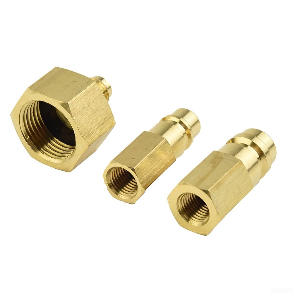 Adattatore per condizionatore auto, set di adattatori adatto per R134A 1/4 "SAE filettatura W21,8 a 1/4" SAE