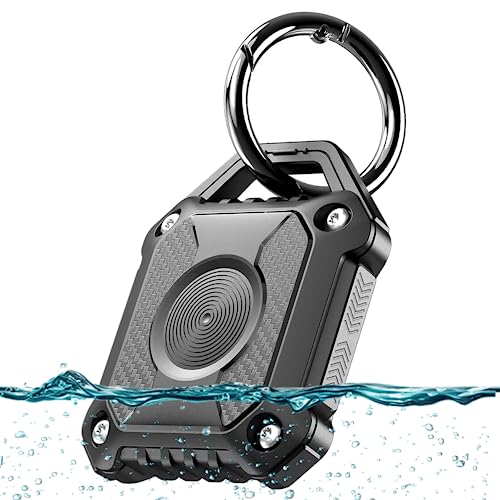 ONEONTA Air Tag Holder IP68 Waterproof Air Tag Keyring Hard TPU Air Tags Case 360 Full Protection Air Tag. Holder with Key Ring For Apple Air Tag Gps Tracker Devices