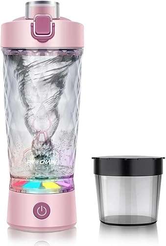 Botella mezcladora eléctrica de proteínas, taza mezcladora recargable por USB, mezclador de bebidas de agua, botellas portátiles para gimnasio y