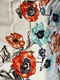 Wide Watercolor Floral Print Silk Georgette - Fabric by The Yard