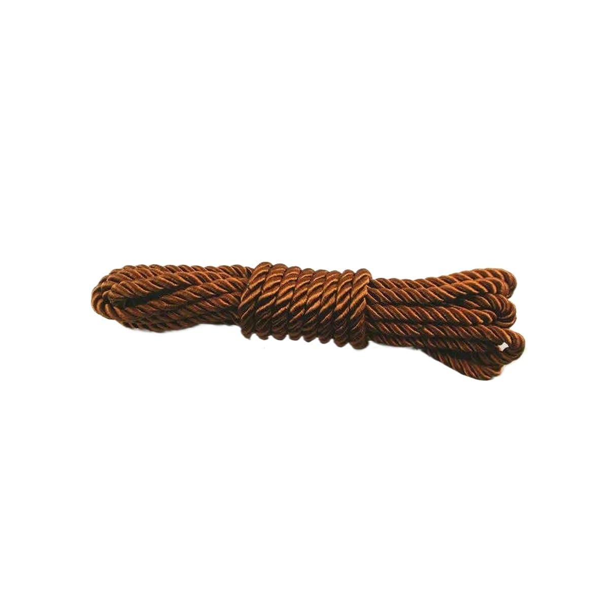 Macrame Rope Twisted String,Diameter:5mm Cord DIY Bracelet Wax Thread Length:5m(5 Brown)