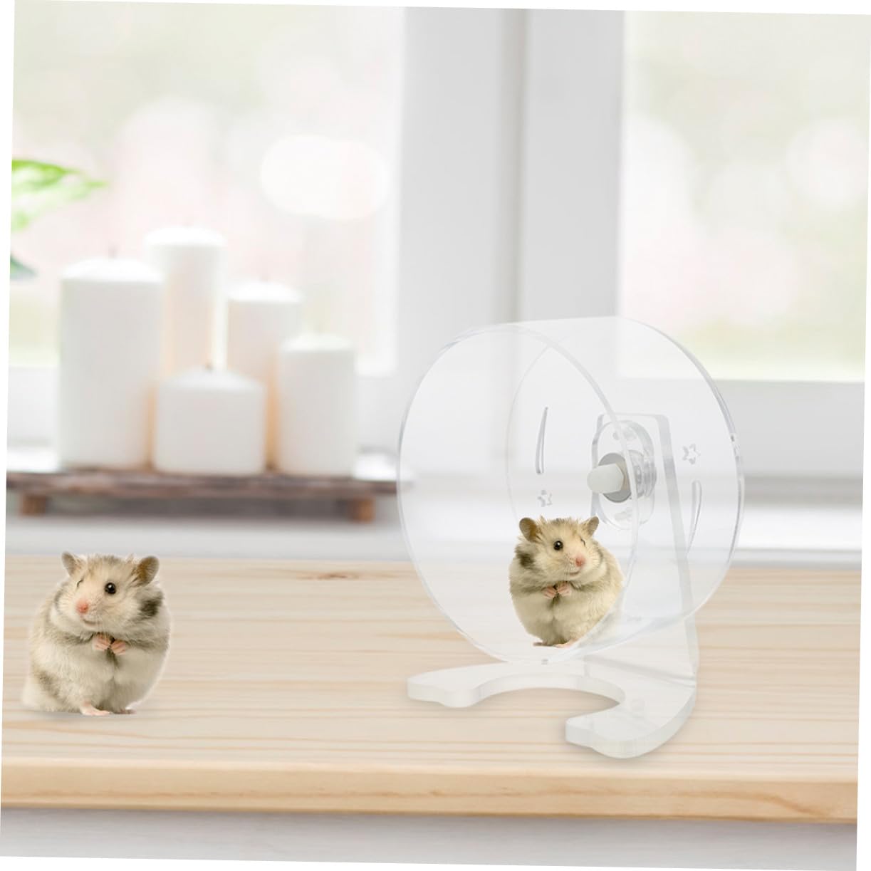 BESPORTBLE Rueda Silenciosa para Hámster Mascota Ejercicio Juguete para Correr Jaula Rueda de Hámster Pequeña para Ratones y Mascotas Pequeñas