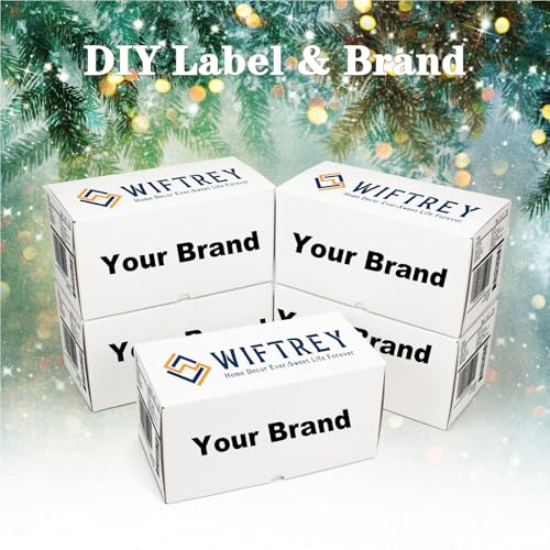 Image of WIFTREY 12x6x6 White Shipping Boxes pack of 15, Corrugated Cardboard Boxes 12 x 6 x 6 for Packaging Small Business, Moving, Mailing