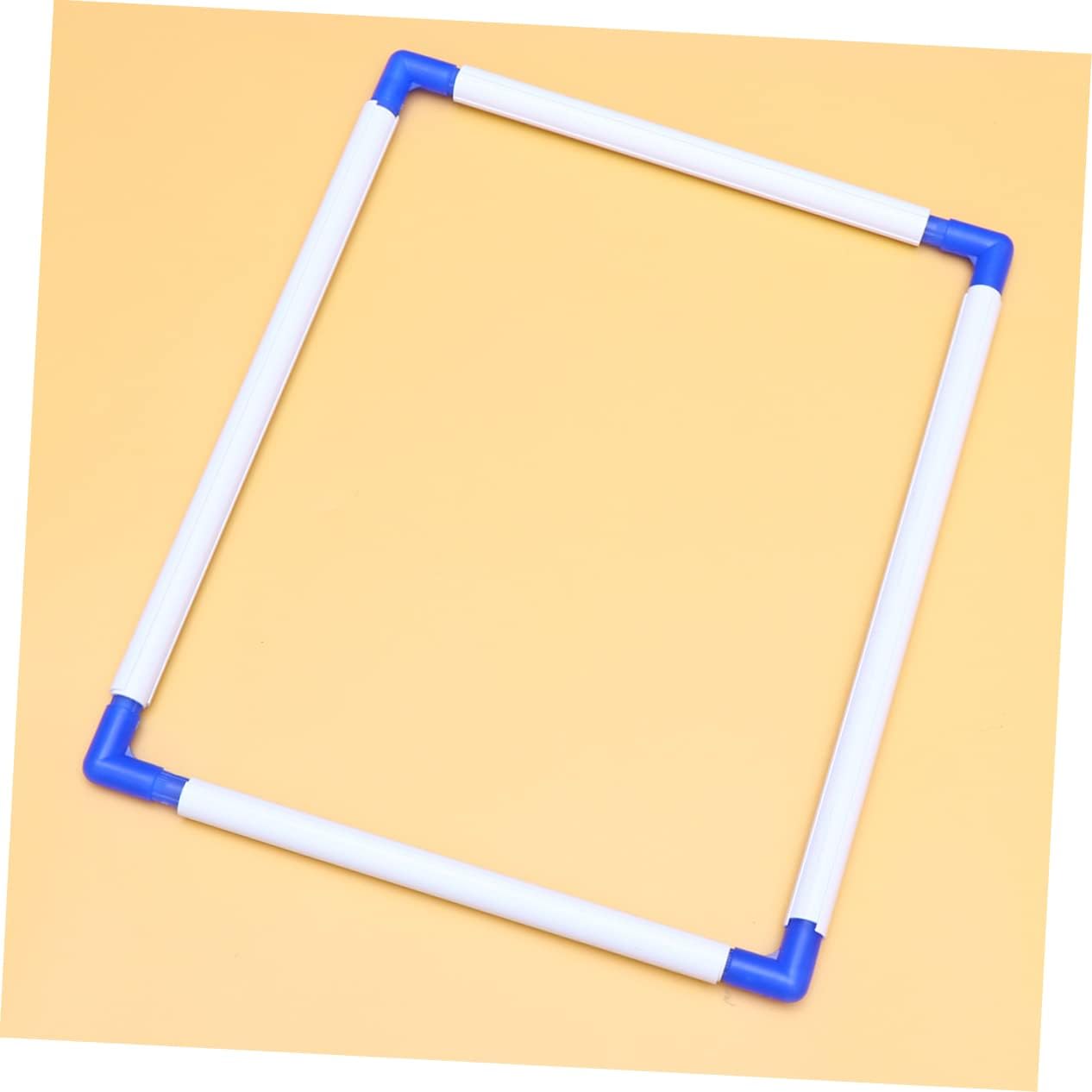 DOITOOL PVC Plastic Embroidery Frame Square Clip Hoop for Embroidery Quilting Cross Stitch Portable and Easy to Use Random Color