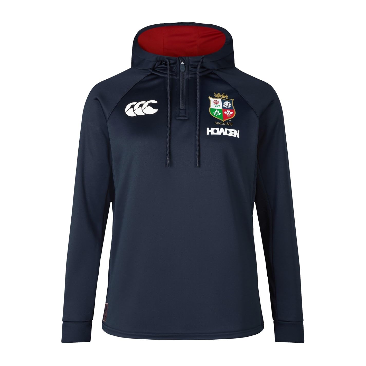 British & Irish Lions Women's Canterbury 2025 1/4 Zip Hoody, Dark Sapphire, 14
