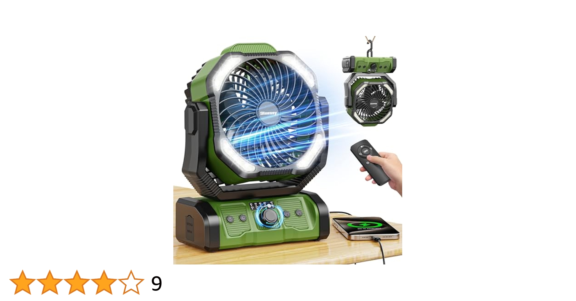 Amazon | キャンプ 扇風機【無段階風量調整&2024年進化】Sinessy
