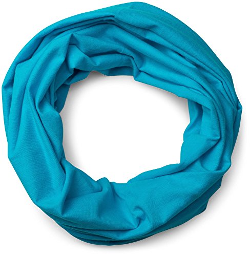 styleBREAKER Jersey Multifunktionstuch, Schlauchtuch, Stirnband, Haarband, Kopftuch, Loop Schlauchschal, Unisex 01012037, Farbe:Türkis