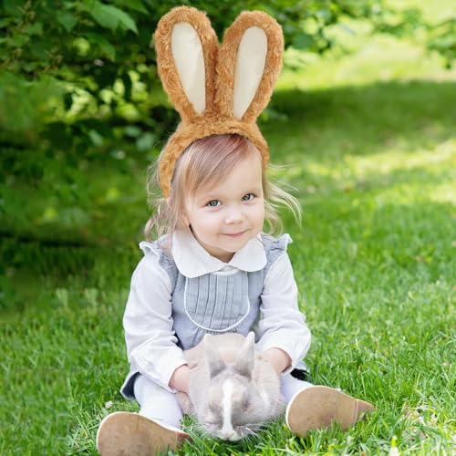 GWAWG 1-teiliger Satz Kaninchenohr Stirnband, Plüsch Kaninchenohr Stirnband, Ostern, Rollenspiele, Karneval, Frisur