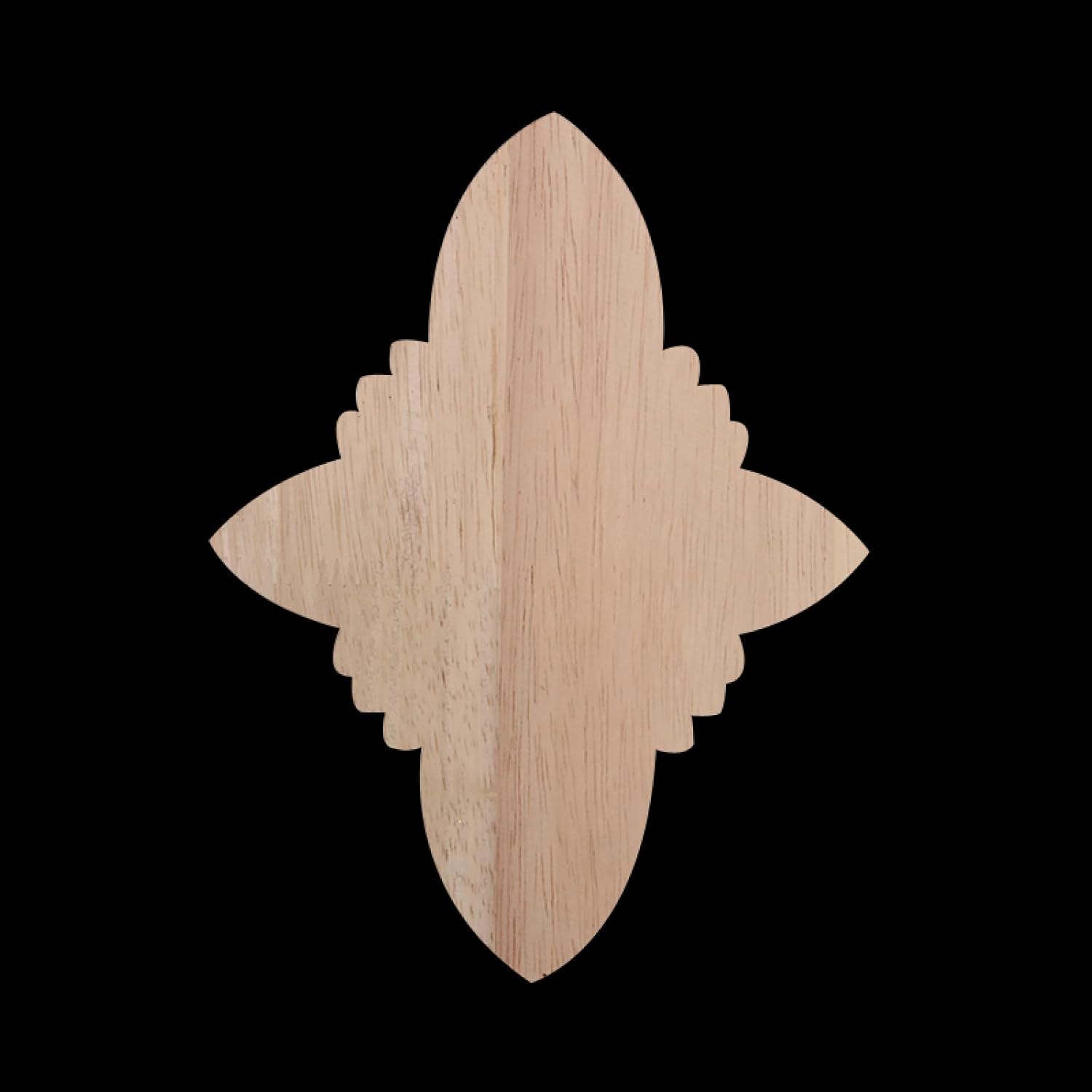 Built in Cabinetry Wood Carved Decal Corner Applique Frame Vintage Unpainted Home Wall Cabinet Door Decorative Wooden Miniature Craft 25 * 20Cm