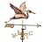 Good Directions Blue Heron with Arrow Cottage Weathervane - Pure Copper with Roof Mount