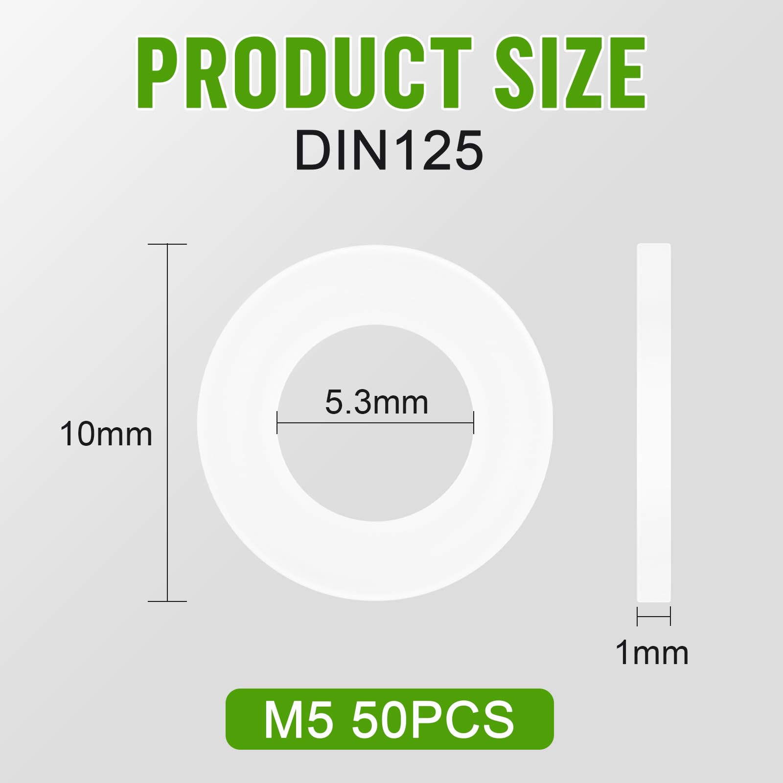 FOMGIIN Rondelle in Plastica M3 x 8 mm, 100 Pezzi Distanziali Tondi Teflon Piatte Rondelles in Nylon, Dischi in Plastica Rondella Poliammide con Diametro Esterno Ridotto FOMGIIN Rondelle in Plastica M3 x 8 mm, 100 Pezzi Distanziali Tondi Teflon Piatte Rondelles in Nylon, Dischi in Plastica Rondella Poliammide con Diametro Esterno Ridotto