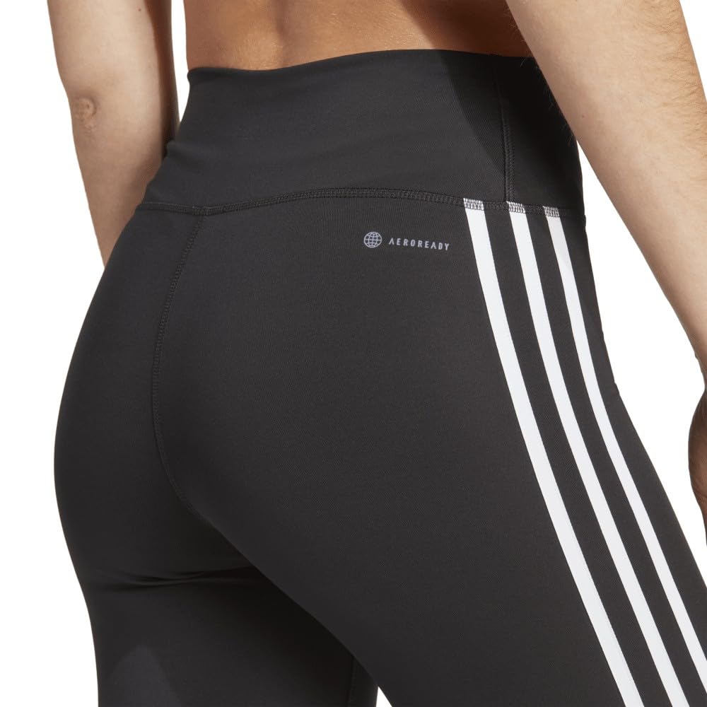 adidas Leggings Largos para Mujer Essentials con 3 Rayas de Cintura Alta