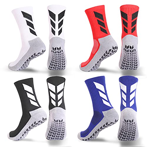 MENDENG Men's Grip Socks - Non Slip Soccer Socks...