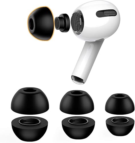 Miniatura 1 de Lanwow Puntas de espuma viscoelástica prémium para AirPods Pro y AirPods Pro 2. Sin dolor de silicona en las orejas. Orejas antideslizantes. Cabe en