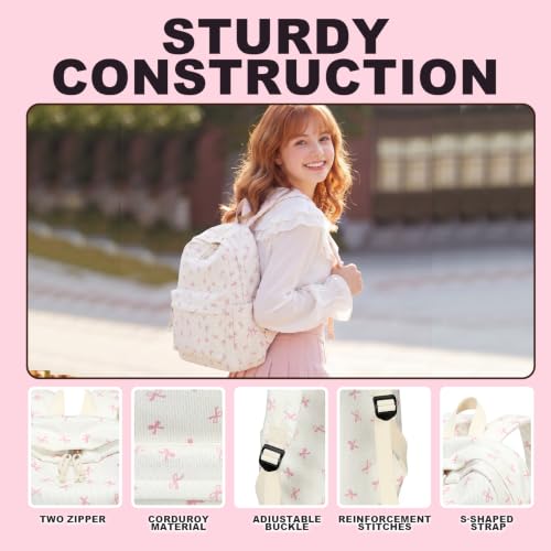 LEDAOU 3-in-1 Girls Backpack Set
