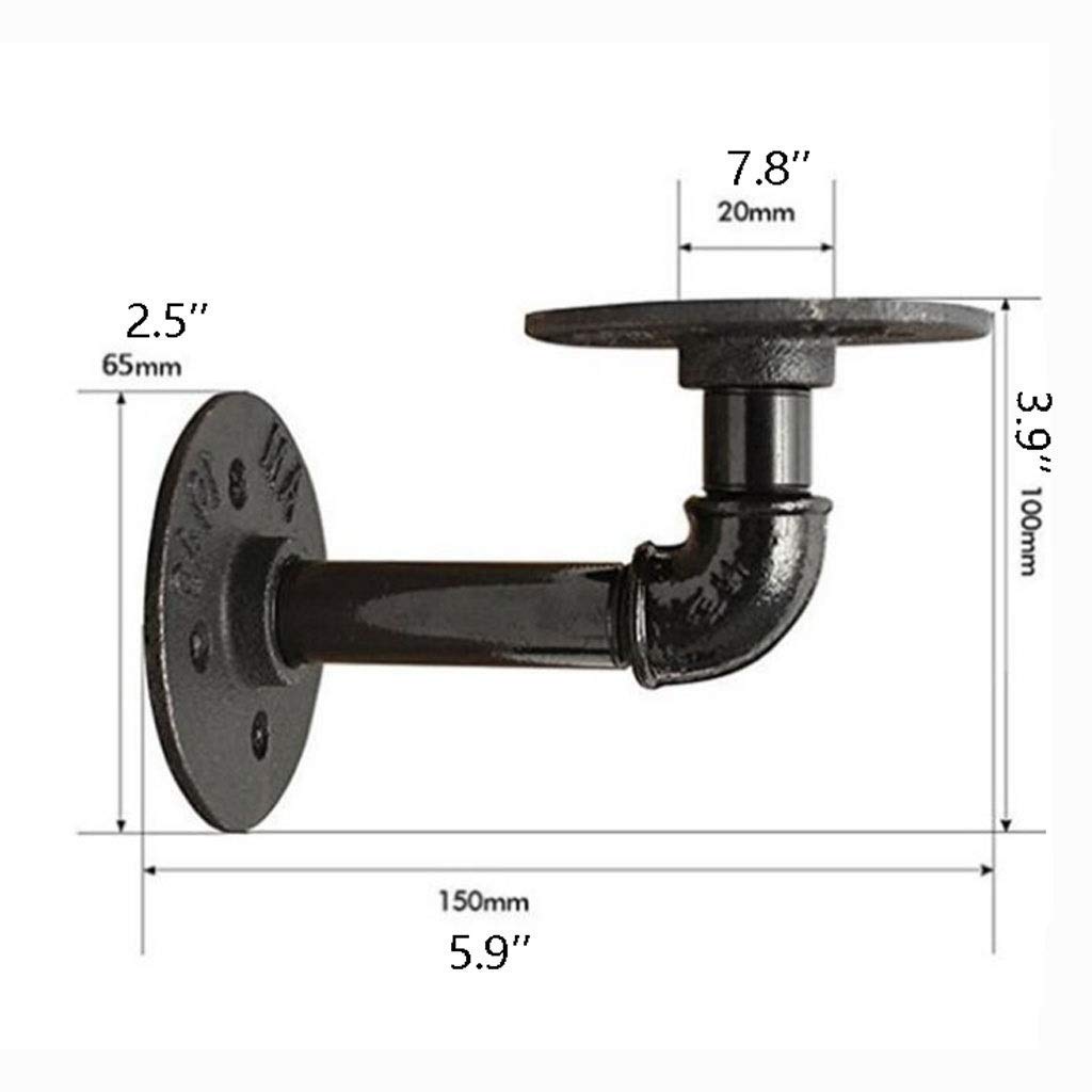 Amazon.co.jp: ブックエンド棚用ブックエンドレトロインダストリアル