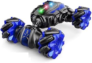 سيارة حركات بهلوانية بالتحكم عن بعد من Next Store – تصميم قوي، أداء دريفت ممتع، نموذج معدني تفاعلي للأطفال (ازرق)