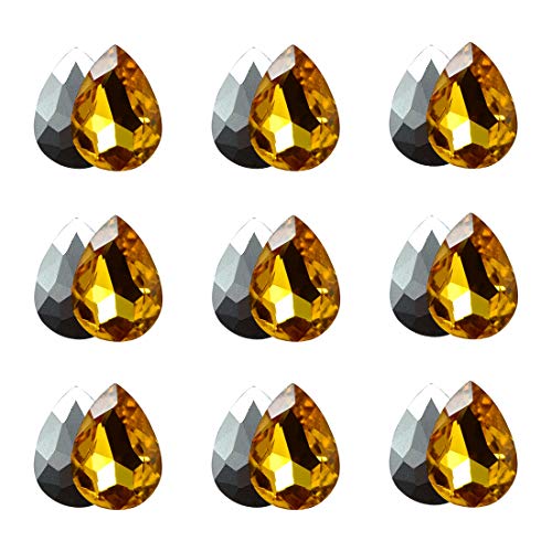 Image of DIY Crafts Pack of 50Pcs 10x5, Gold Color, 10Pcs /lot 25mmx18mm Tear Drop DIY Accessory Findings Jewellery Clasps Fittings DIY Jewellery Making (Pack of 50Pcs 10x5, Gold Color)