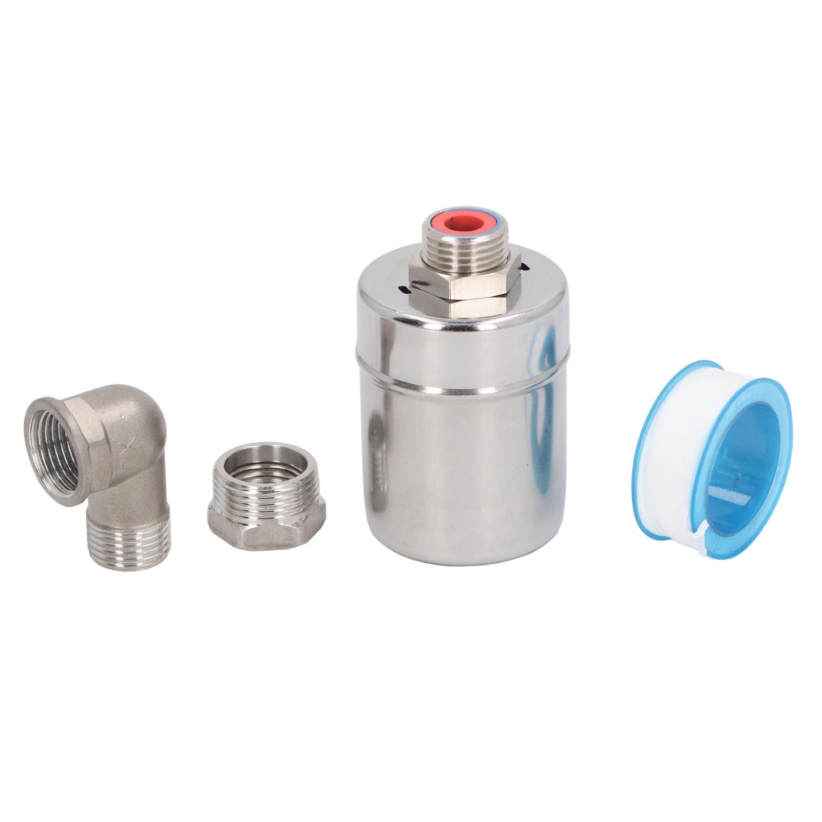 Valvola Galleggiante Automatica Per Livello Acqua - Acciaio Inox 304, Filettatura G1/2'', Regolatore Serbatoi - Foto 7