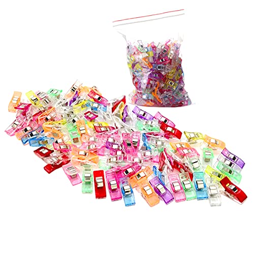 Sylon 120 Stoffklammern Wonder Clips Mehrfarbig Nähen Zubehöre Kunststoff Patchwork Buckle Multi-Use Nähmaschinenhelfer Kurzwaren Cover