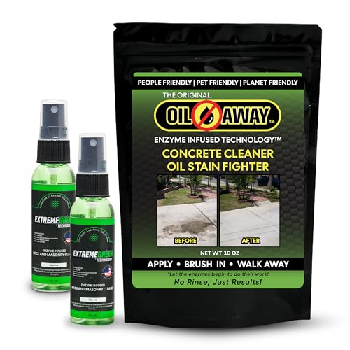 Oil Stain Fighter Driveway Kit with Pretreat Solution for Maximum Resu