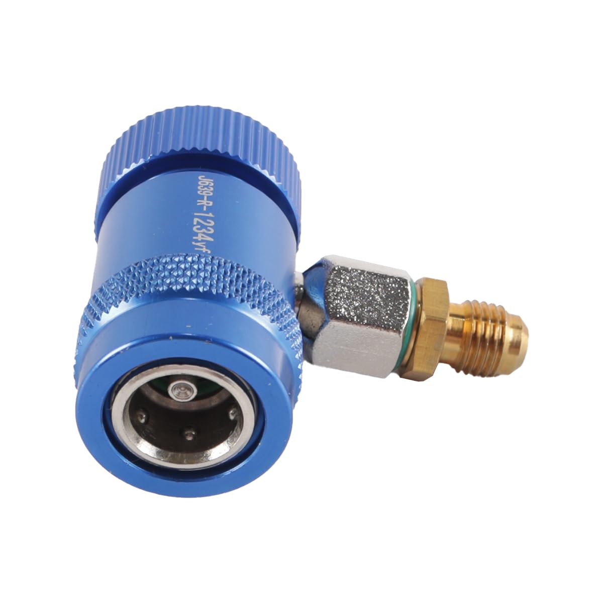 Ausi Kit d'adaptateur professionnel pour réfrigérant R1234YF – Adaptateur de port de service CA + connecteurs à connexion rapide