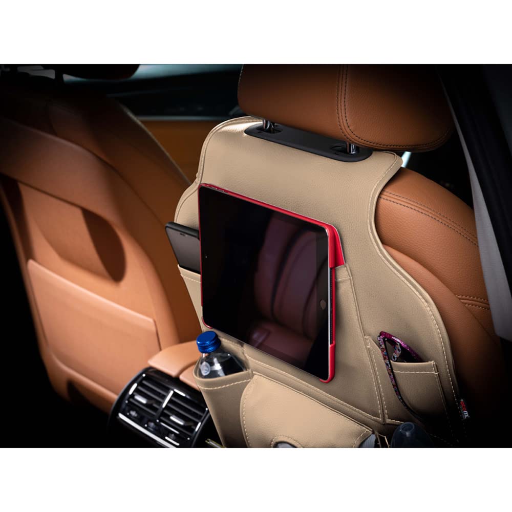 otoM Universelle Rücksitz Organizer - Beige PVC Leder