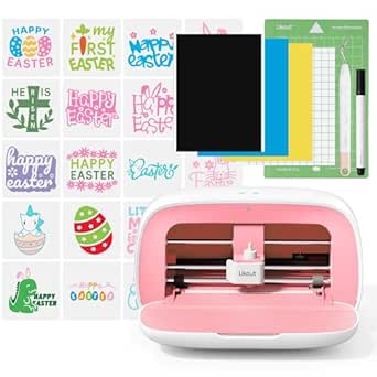 Likcut Vinyl Cutter Machine, Upgrade Cutting Machine Glee S501 for DIY Joy, Portable Smart Cutting Tool for Crafter, Sticker Decal Maker Printing for Resin Charms, Arts, Crafts & Party Supplies