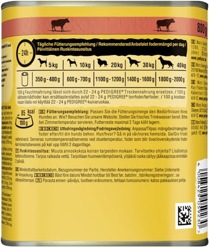 PEDIGREE Dose mit Rind in Pastete 1 x 800g
