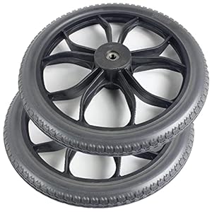 14 inch rolstoel achterwielen, PU volledige rolstoel wielen, niet opblaasbare rolstoel achterwielen, geschikt voor…