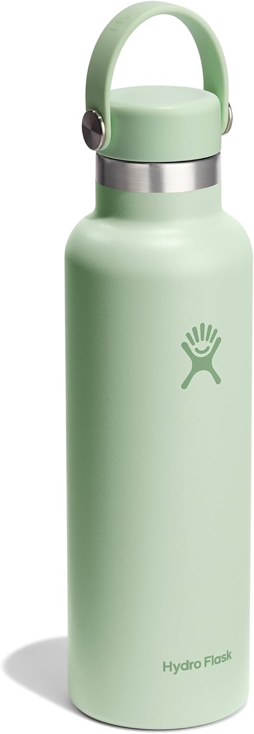 Hydro Flask Water Bottle - Insulated Stainless Steel - Non Spill, Leakproof in 21 Oz Aloe Green - Image 2
