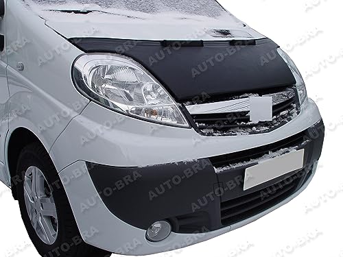 HOOD BRA Front End Nose Mask Compatible with Renault Trafic Nissan Primastar VAUXHALL Opel Vivaro since 2001 Haubenbra Bonnet Bra STONEGUARD PROTECTOR TUNING