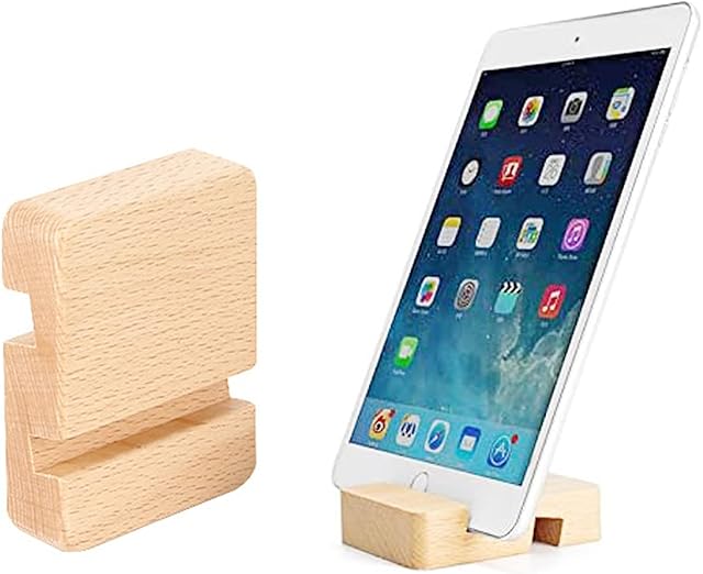 Wooden Phone Stand, Phone Holder Stand Dock for Mobile Phone and tablet.