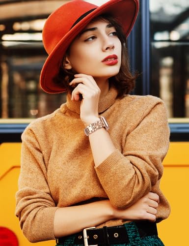 Image of TOYOUTHS Dressy Bracelet Compatible with Apple Watch Bands 38 /40 /41 /42 /44 /45 /46 /49mm Women, Celtic Stainless Steel Metal Fancy Nice Pretty Strap for iWatch Series 11 10 9 8 7 6 5 4 Ultra /SE 3 2 1
