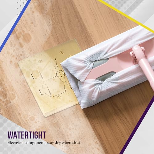 ENERLITES-705549-C Enerlites Floor Box Kit, 2 Gang 20A Tamper / Weather Resistant Duplex Receptacles, UL Listed - Brass