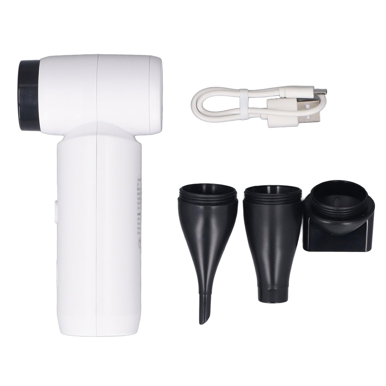 Electric Air Duster, Cordless Handheld Blower 80000RPM Rechargeable Portable Fan with 3 Nozzles for Keyboard Cleaning