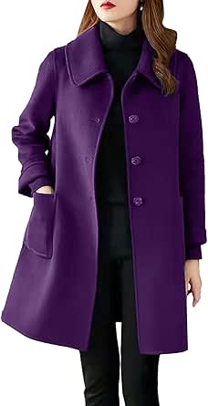 Women Pink O Neck Button Woolen Short Coat Spring TQ018 main image 0