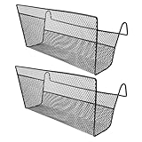 Organisateur mural pour chambre à coucher - parfait pour mettre votre téléphone, vos écouteurs, vos chargeurs, vos livres, votre bouteille, etc. dans le panier, paniers de rangement en fil de fer