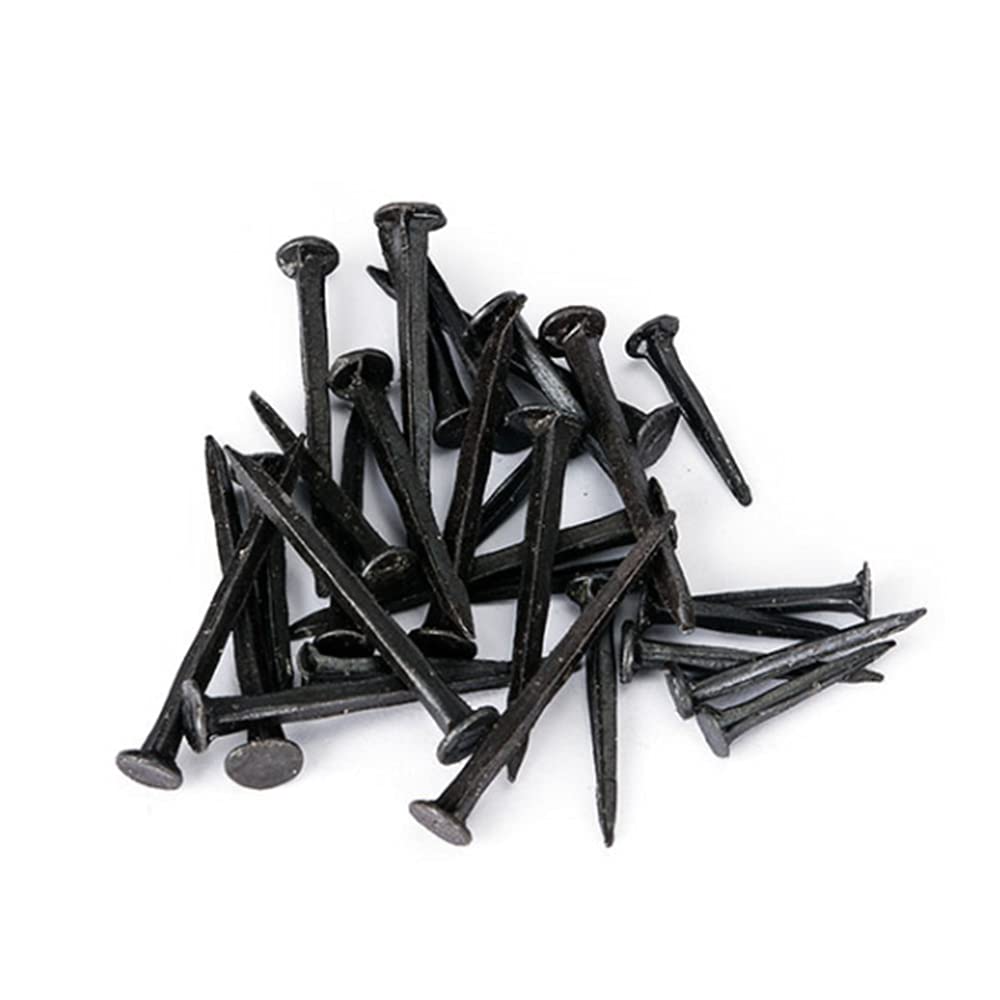 Clavos de ferretería, clavos de acero para ladrillos, Clavos de hierro negros pequeños, for clavos, for reparación calzado, aproximadamente 100 gramos - 19 mm(13mm)