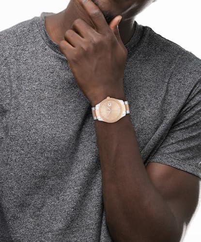 Image of COACH Men's Oliver 3H Quartz Watch, 41mm Case Size, Stainless Steel Bracelet, Date Display, Classic for Every Day - Gift for Him
