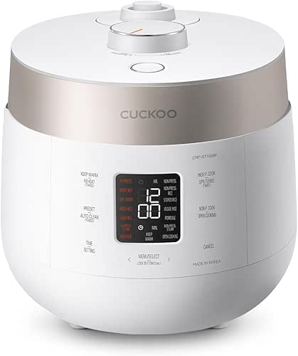 CUCKOO Twin Pressure Rice Cooker 10-Cup Uncooked / 20-Cup Cooked