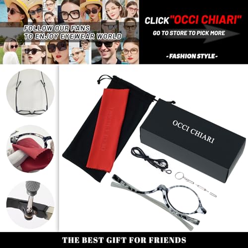 Image of OCCI CHIARI Stylish Reading Glasses Women's Readers Comfort Eyeglasses