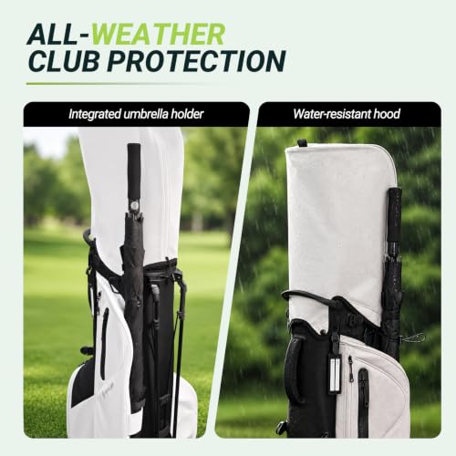 SAPLIZE Golf Stand Bag with 7-Way Full-Length Dividers, Lightweight by SAPLIZE - Used condition - Image 7
