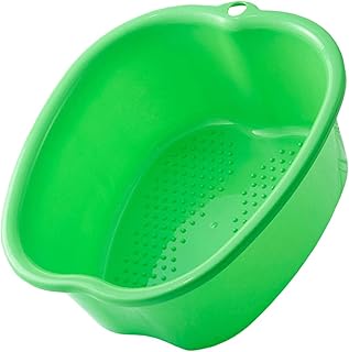 Milageto Foot Tub Foot Bath Basin Foot Massage Pedicure and Massager Tub Plastic Foot Basin Foot Soak Tub for Pedicure Foot Soak Toe Nails and Ankles, Green