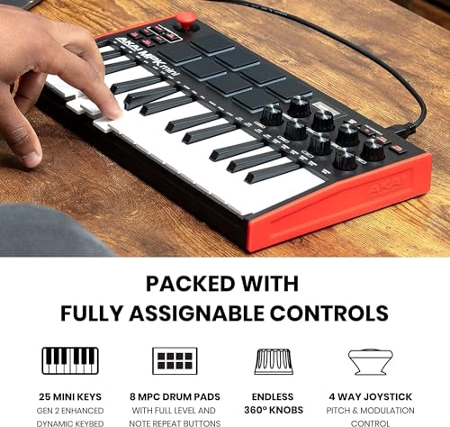 Image of Akai MPK MINI MK3 Compact Midi Keyboard and Pad MIDI Controller